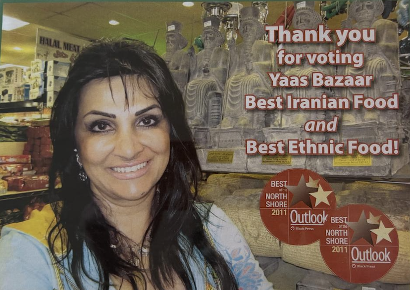 Mehrnaz at Yaas Bazaar — Best Iranian Food and Best Ethnic Food award winner